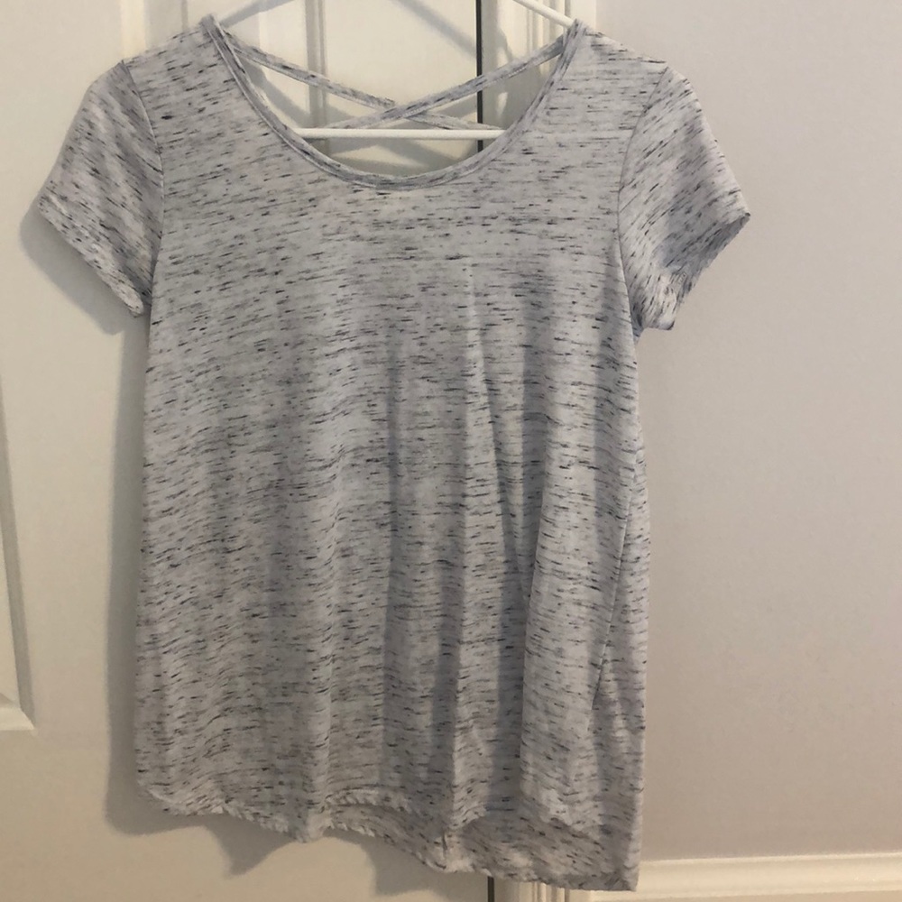 super comfy heathered gray top